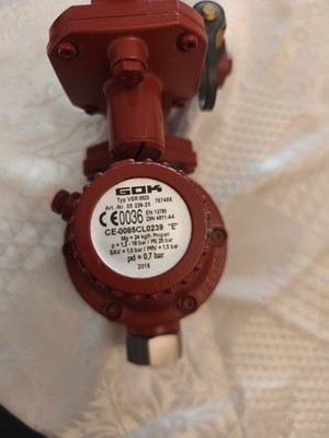 GOK 0,7 bar Mitteldruck druckregler    NEU & UNBENUTZT   Werkszustand 24kg/h