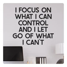 Focus On What Motivational Inspirational Wall Decal Sticker Quote Home Decor