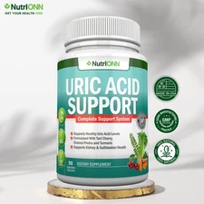 Uric Acid Support - Tart Cherry, Turmeric&Chanca Piedra - Joint & Kidney Health