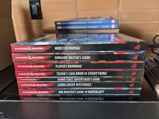 Dungeons and Dragons 5E DM Guide, Player Handbook, Monster Manual, Plus 4 Others
