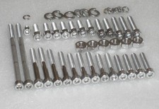 Kit rondelle dadi bulloni a brugola acciaio inox motore Kawasaki H2 750 Mach IV 46pz