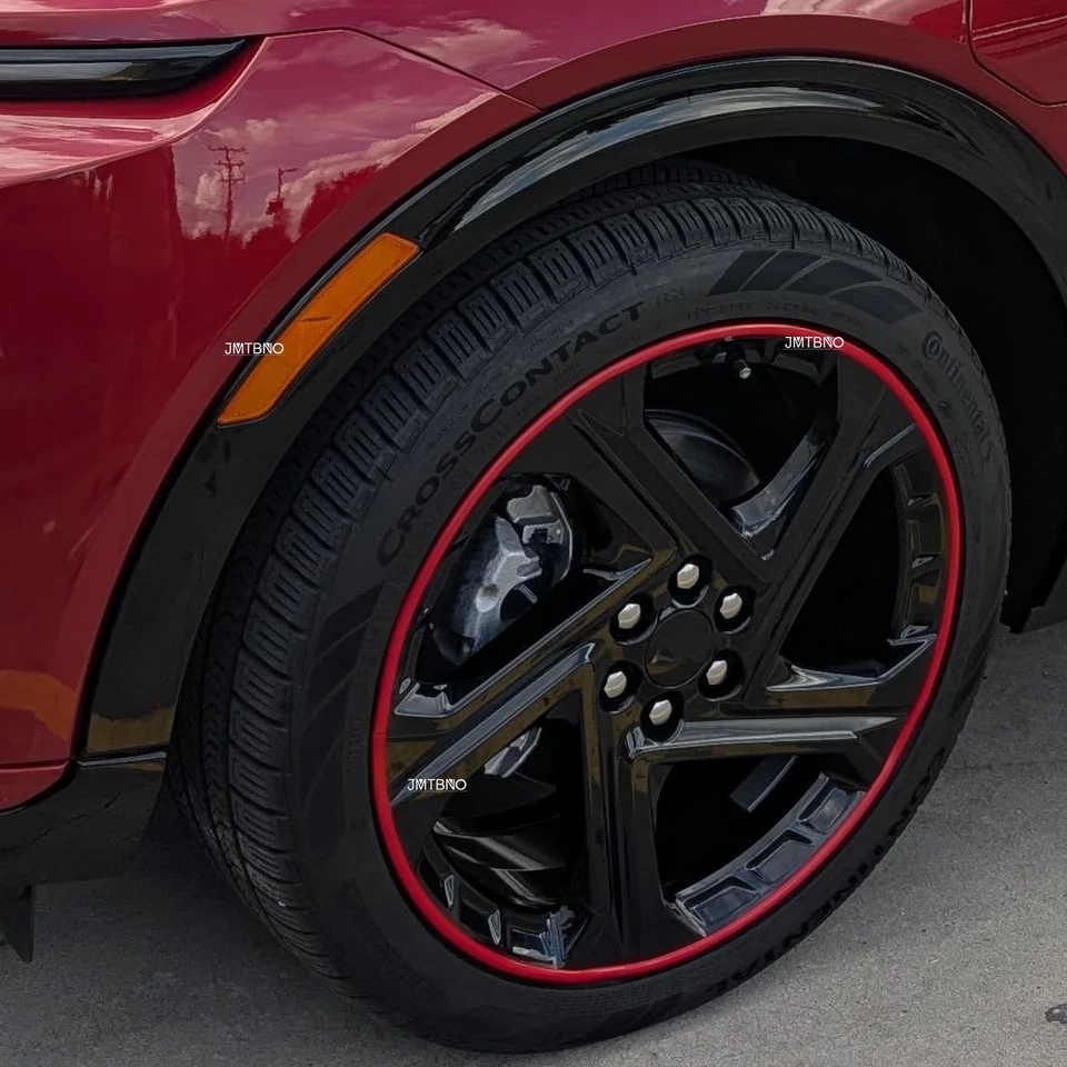 Protetor de aro cubo de roda de carro 4 guarnição pneu anel tira para Toyota Land Cruiser Sport - Imagem 2 de 4