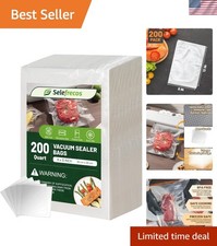 Vacuum Sealer Bags Food Storage 8x12 inch BPA Free 200 Count