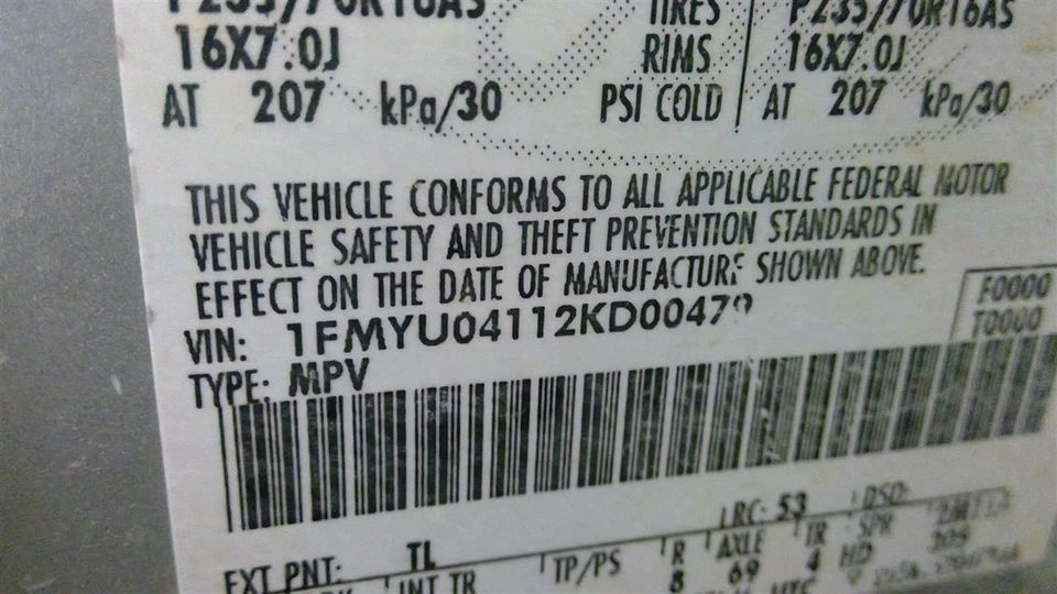 Used Front Right Exterior Door Handle fits: 2002 Ford Escape door handle assembl - Image 4 of 4