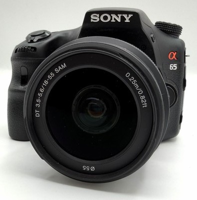 Sony Alpha SLT-A65V 24.3MP Digital SLR Camera w/DT 18-55mm F3.5-5.6 No Charger