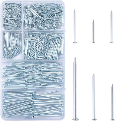 KURUI 700Pcs Hardware Nails for Hanging Pictures, up to 2''-Long Finish Nails Ass