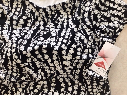 Lands' End zerrloses Tankini-Top mit Flügelärmeln Größe 12 neu mit Etikett 64 $. - Bild 4 von 6