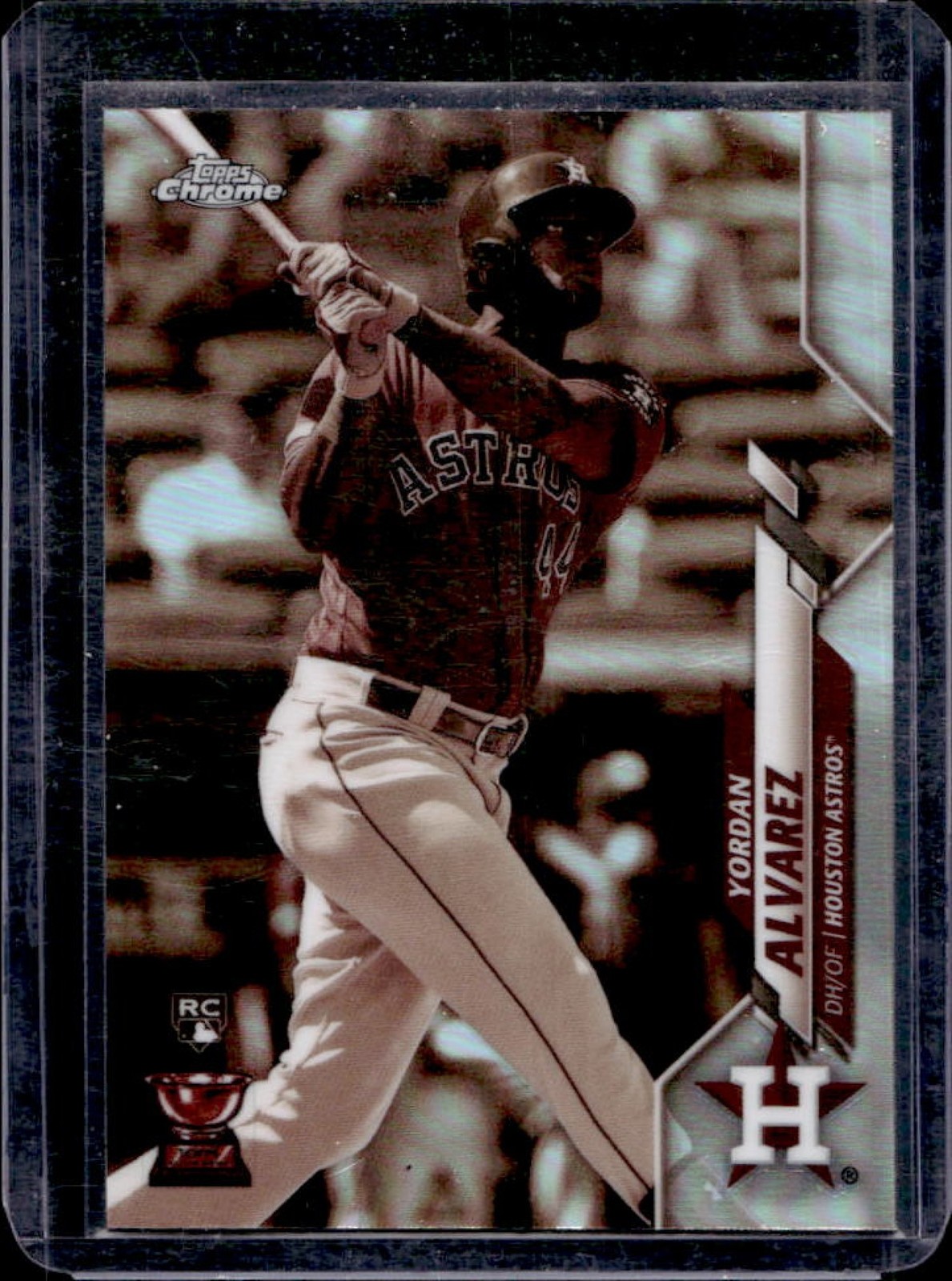 2020 Topps Chrome Yordan Alvarez Sepia Refractor Rookie RC #200 Astros