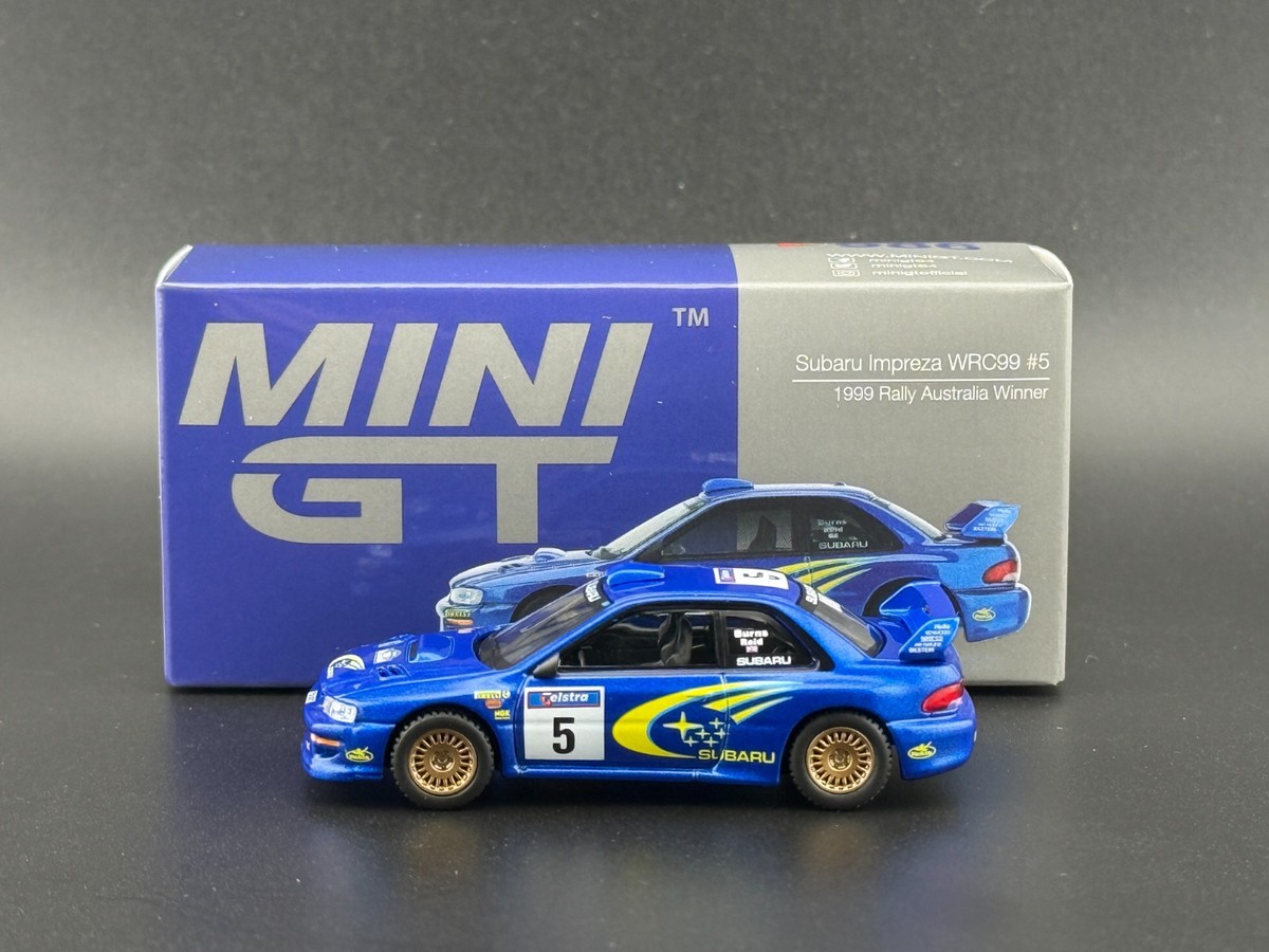 Mini GT Subaru Impreza WRC99 #5 R. Burns & R. Reid 1999 Australia