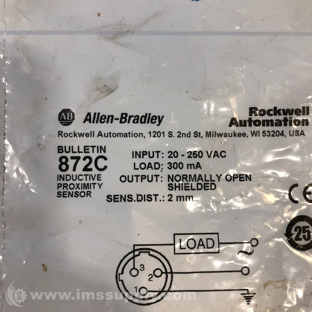 Allen Bradley 872C-A2N12-R3 Inductive Proximity Sensor FNFP