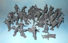 Vintage 1960s Marx Battleground Play Set Dark Gray 54mm German Soldiers x 36