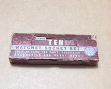 Vintage OXWALL 10 pc 1/4" Drive, No. 3901 SAE Socket Wrench Set