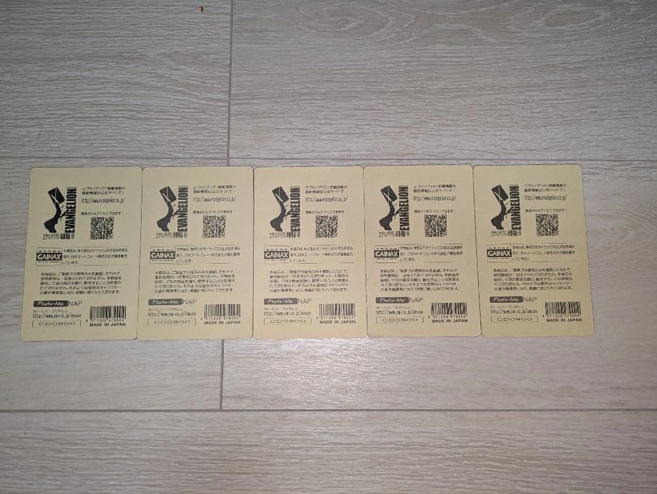 [Very Rare/Rare] Evangelion Order 3D Hologram Card Set of 5 - Image 3 of 3