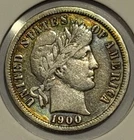 1900-S Barber Dime - VF Details