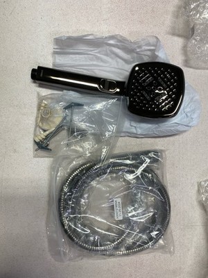 Brizo 88767-BNX Allaria Shower Package with Slide Bar, Hose & Elbow - Black Onyx