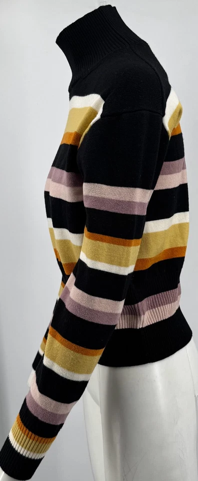 Paul Smith Multicolor Rayas Mujer Mezcla Lana Cuello Tortuga Suéter Talla S Foto 2 de 4