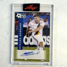 2022 Pro Set Soccer Steven Gerrard Autograph Auto Blue /50 PS-SG1
