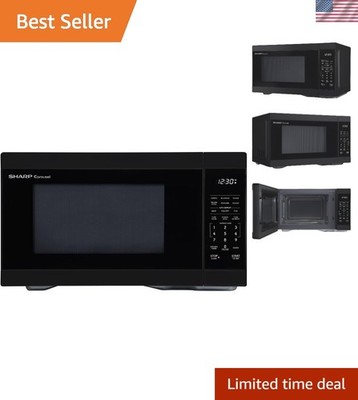 Quick-Cooking 1.1 Cu. Ft. Microwave Oven with User-Friendly Controls - Black