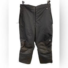 Pantaloni da sci snowboard donna slalom neri taglia XL