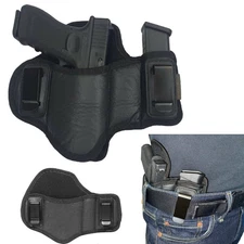 Tactical Pancake IWB Gun Holster 9mm Mag Pouch Pistol Waist Concealed Carry Case