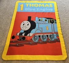 Vintage 2004 Thomas The Train Throw Blanket Nursery Decor Train Throw Toddler