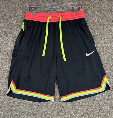 Nike DRI-FIT DNA Volt Basketball Shorts Mens Medium Black Pink Neon