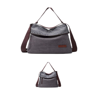 Damen Rucksack Vintage Canvas Schultertasche Anti Diebstahl Hobo Tasche