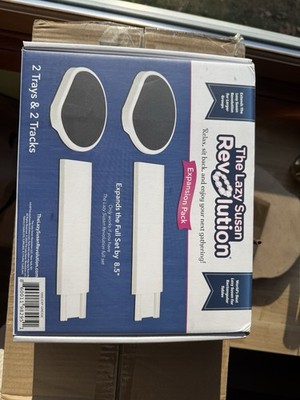 The Lazy Susan Revolution Expansion Pack 2 Trays 2 Tracks Heat Resistant New