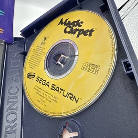Magic Carpet Sega Saturn W/Manual Retro PAL 1996 GOOD CONDITION