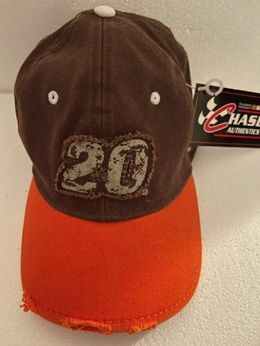 2008 NASCAR #20 TONY STEWART CHASE AUTHENTICS DISTRESSED MÜTZE PITCAP NEU MIT ETIKETT - Bild 1 von 3