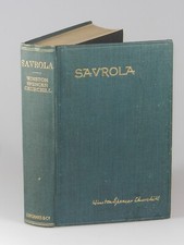 Winston S. Churchill - Savrola, first British edition, first printing