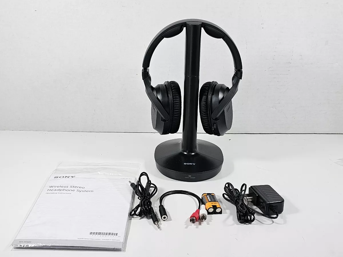 Casque de cinéma maison sans fil Sony RF400 pour TV - Noir