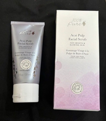 NEW 100%PURE Acai Pulp Facial Scrub 2 FL OZ - Picture 1 of 3