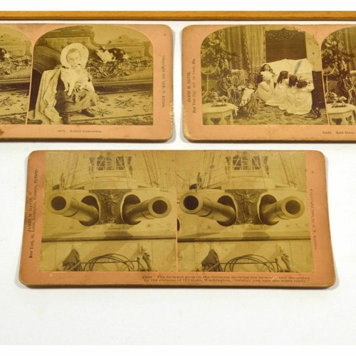 Antique STEREOSCOPE CARD Lot of 6 "JAMES M DAVIS" STEREOVIEWS Kilburn c1891-1905 - Picture 2 of 10
