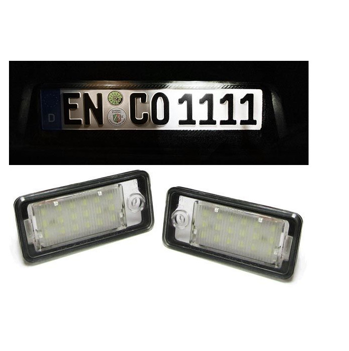 Feux Éclairage Plaque LED SMD Audi A4 A6 Q7 Ampoule Plaque Immatriculation Blanc