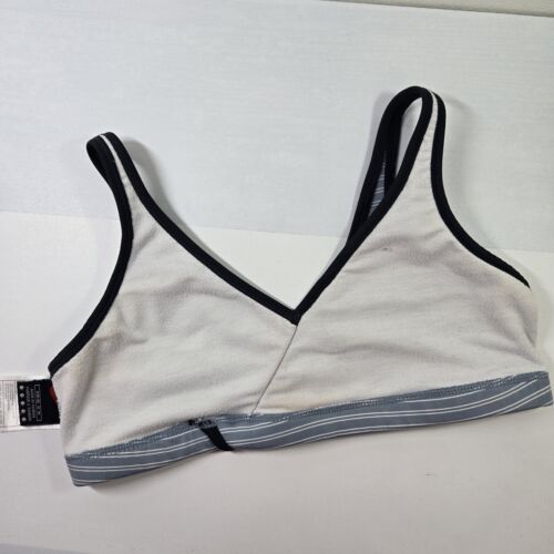 Vintage Nike Sports Bra Size Medium Blue & White Stripe *Flaw* - Picture 3 of 6