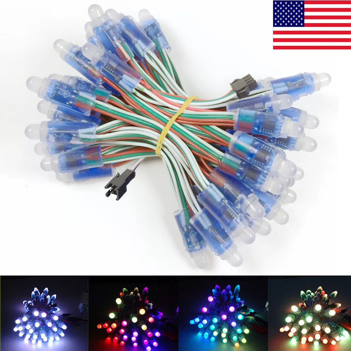 1000pcs 5V 12V WS2811 IC RGB Full Color Pixel LED Module light Chrismas Lamp US