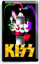 KISS GLAM ROCK SOLO ALBUM INSPIRED LIGHT SWITCH OUTLET PLATE MUSIC STUDIO HD ART