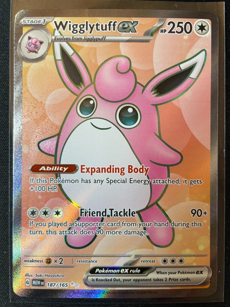 Wigglytuff EX 187/165 Ultra Rare Full Art Scarlet & Violet