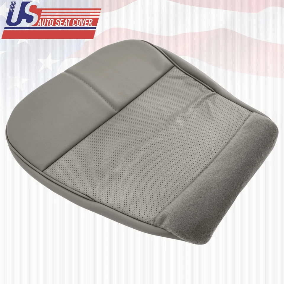 Cubierta de asiento de vinilo inferior gris perf para furgoneta de carga Ford Econoline E150 1992 a 99 Foto 3 de 4