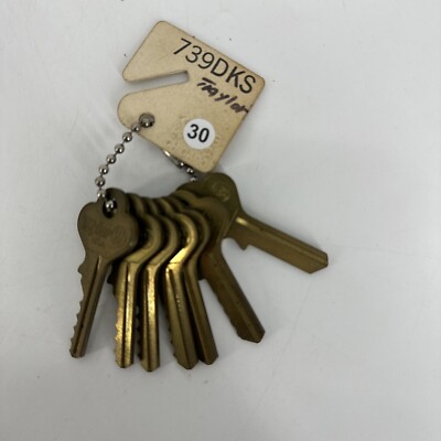 SET OF 7 Taylor 739DKS Lock Guide Master Key Set 111GE #1-7