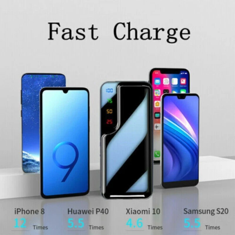 Power Bank 9000000mAh Fast Charger Pack USB External Battery for Mobile Phone - Image 3 of 4