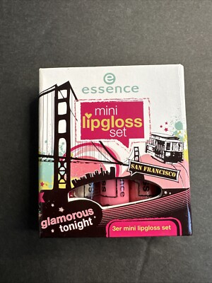 Essence Mini Lipgloss Gift Set Glamorous Tonight 3 Pieces Colors NEW