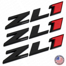 3x Camaro Hood or Rear Bumper ZL1 Nameplate L...