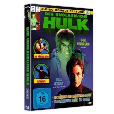 DER UNGLAUBLICHE HULK - DOUBLE FEATURE - FERRIGNO,LOU  2 DVD NEU