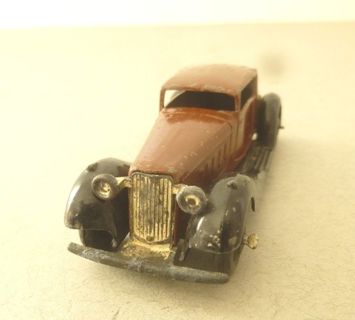 1940/50's Dinky Toys Humber Vogue Two Door Saloon Car in Brown Black Dinky Toy - Picture 6 of 8