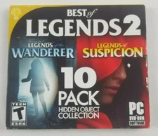 New Best of Legends 2 Wanderer Suspicion 10 Pack Hidden Object Collection PC NEW