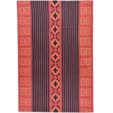 Chain-Stitched Kashmir Southwestern Handmade Wool Rug (Size 4.0 X 6.0) Cwral-523