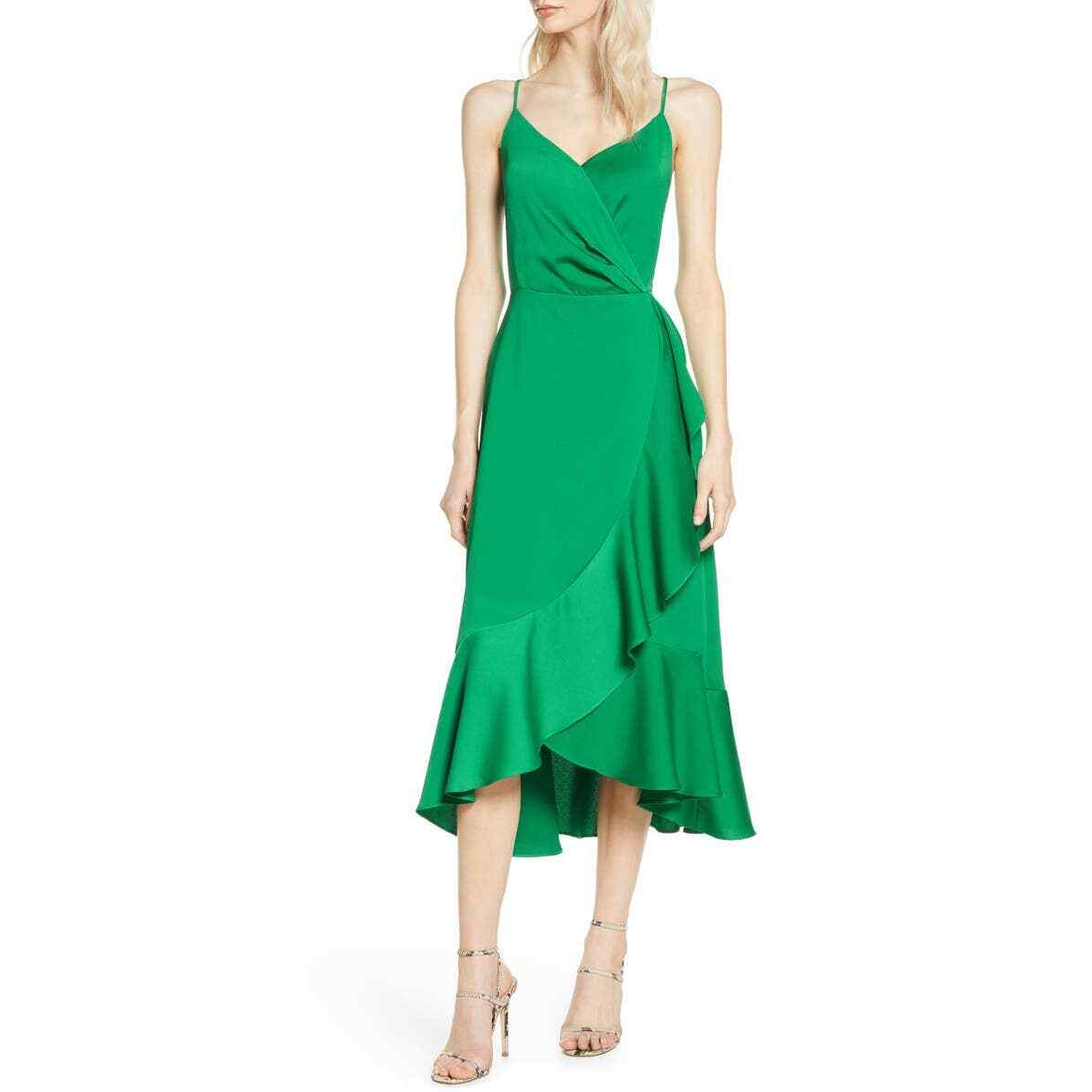 ruffle midi dress chelsea28 Chelsea28 Ruffle Tiered Chiffon Midi Dress