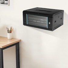 4U Server Cabinet Case Wall Mounted Network Server Data Cabinet Enclosure Rack